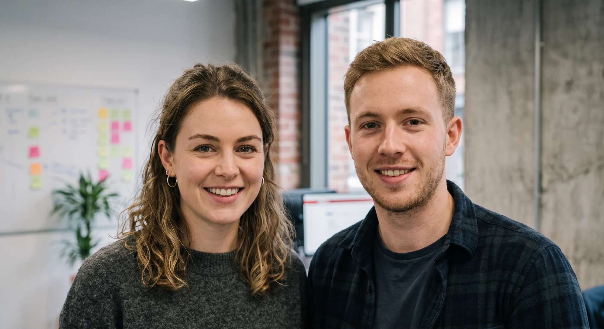 Andrea and Alex, the co-founders of Anchor